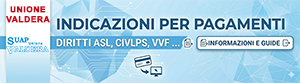 Indicazioni per pagamenti diritti ASL, CIVLPS, VVF..